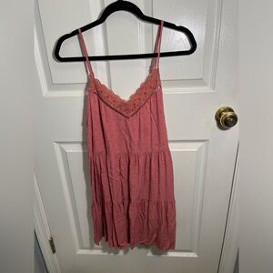 Pink flowy dress